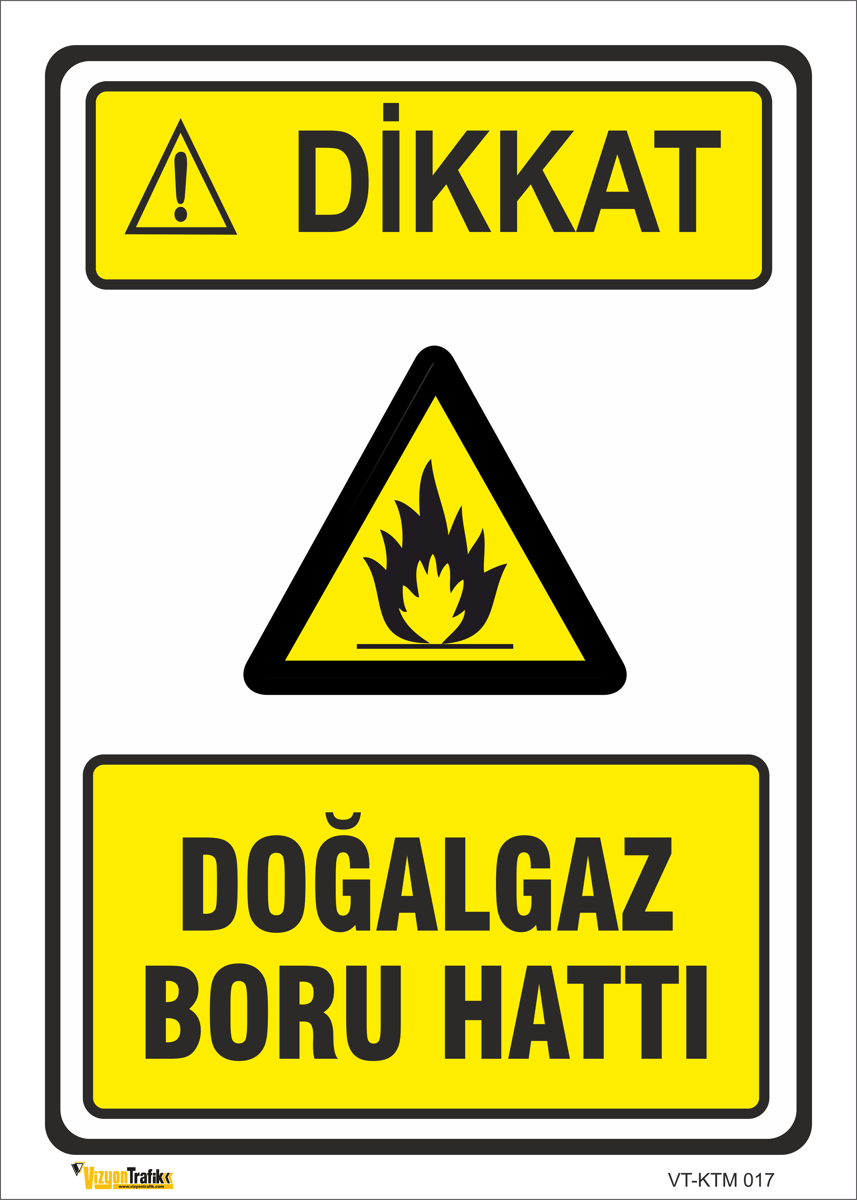 DOĞALGAZ BORU HATTI LEVHASI